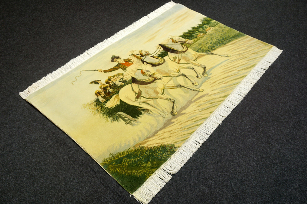 Täbriz Bildteppich "Kutschenfahrt"