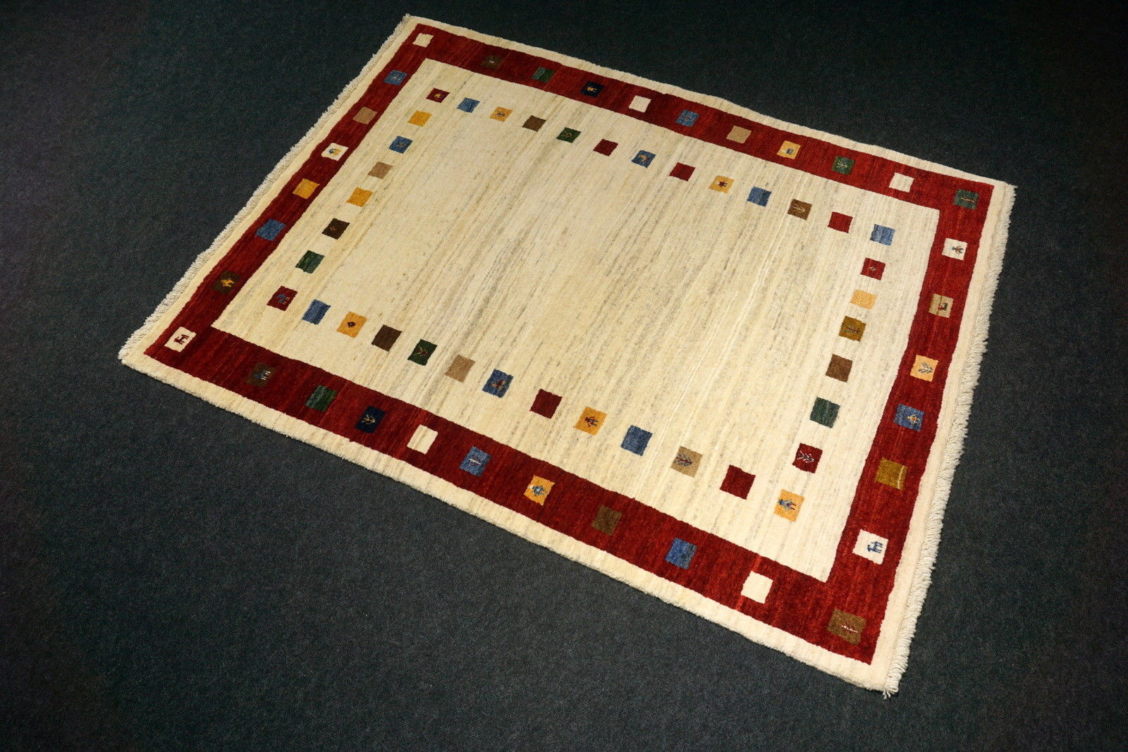 Gabbeh 160 x 123 cm Loribaft Orient Teppich