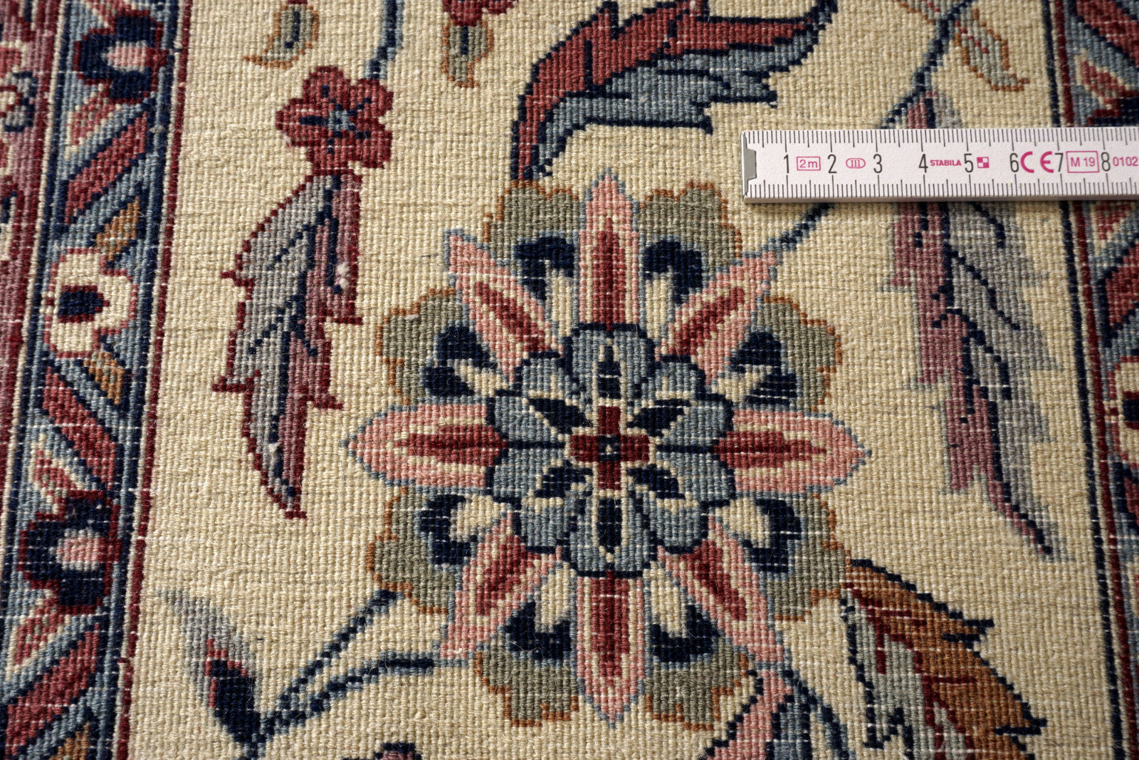 Täbriz China 355 x 254 cm Tabriz Orient Teppich Dunkelblau
