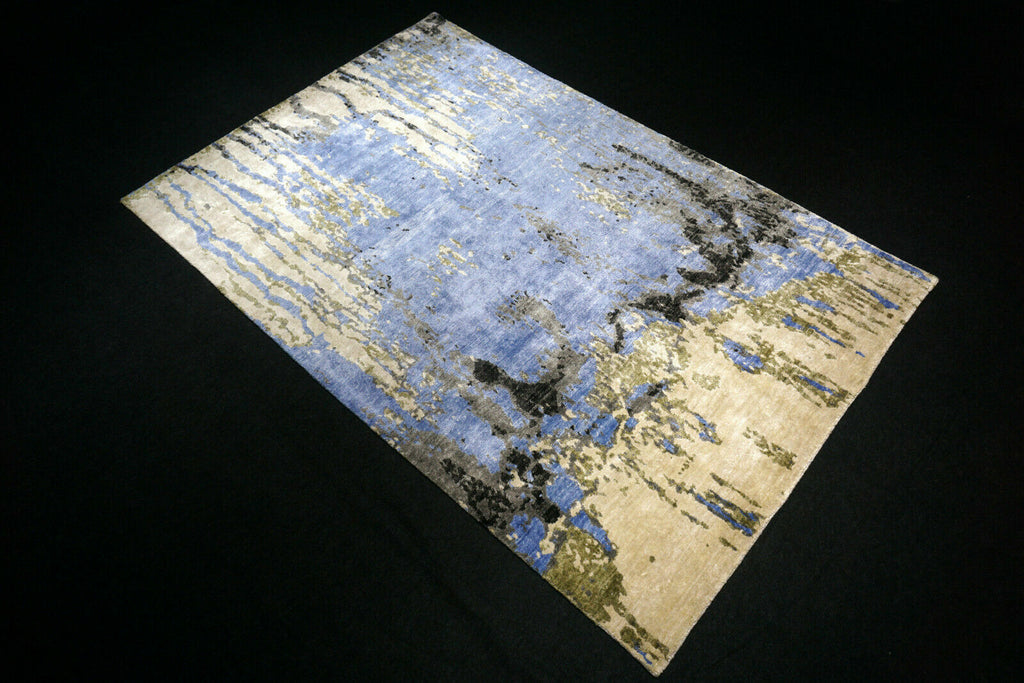Designer Teppich Seide 255 x 170 cm Handgeknüpft