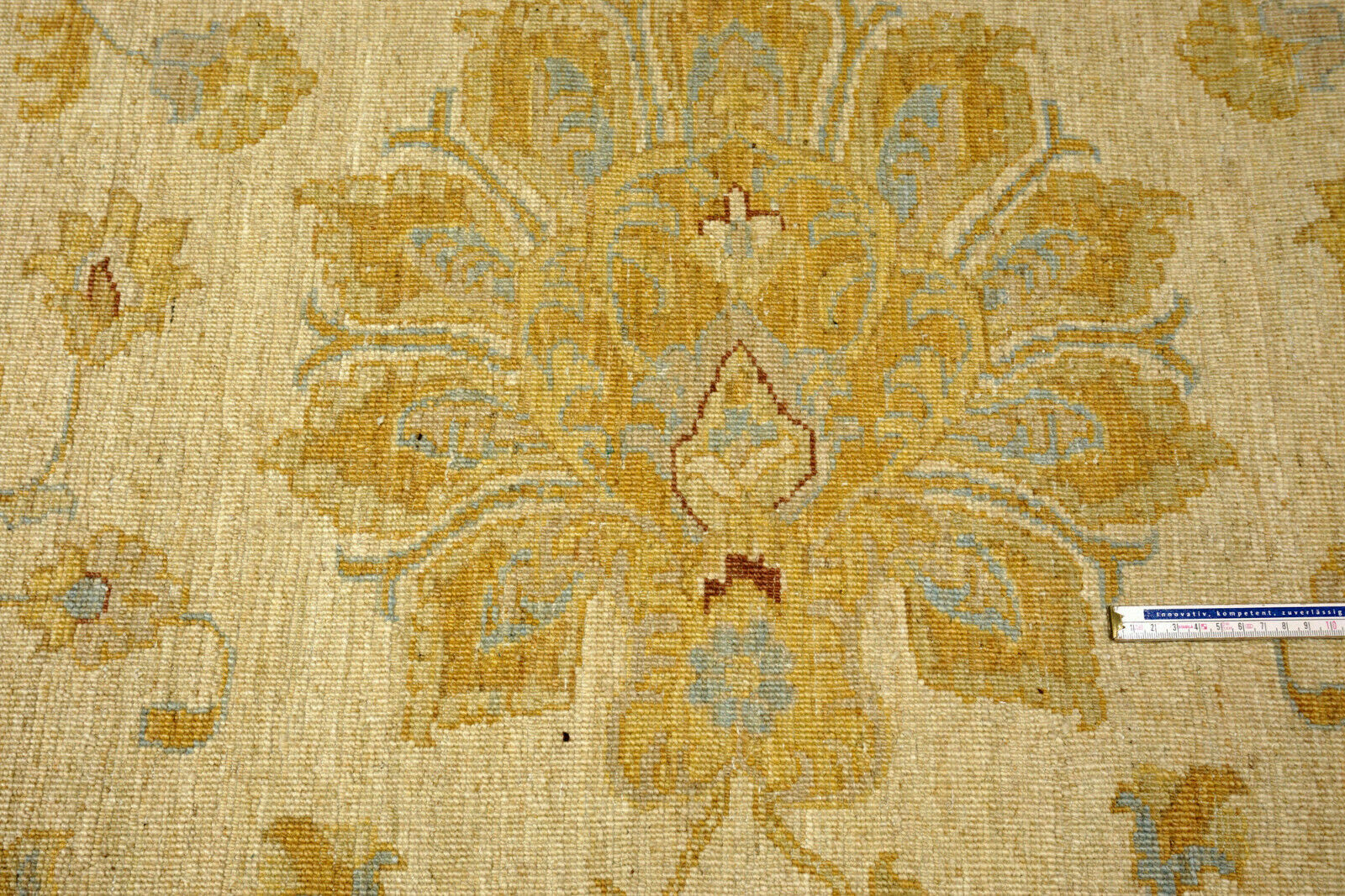 Ziegler 372 x 276 cm Beige Himmelblau Orient Teppich Handgeknüpft