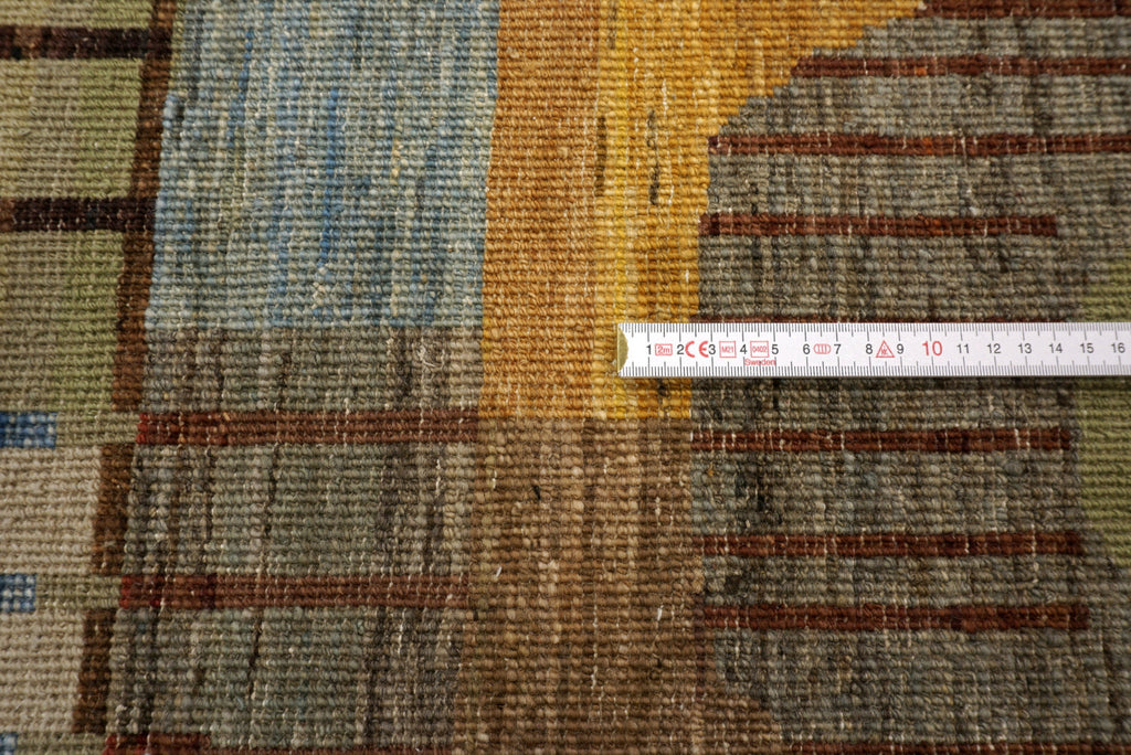 Designerteppich - abstrakte Formen in sanften Naturtönen