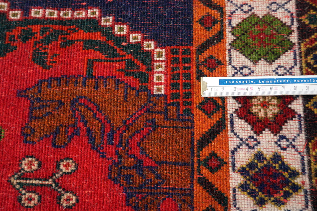Afschar Schiraz 146 x 100 cm Perserteppich Handgeknüpft