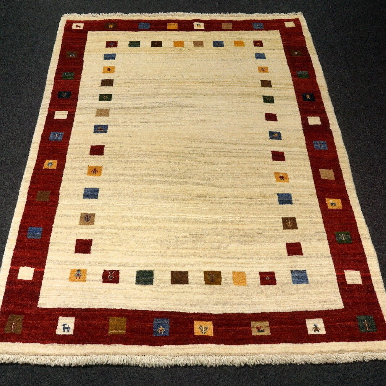 Gabbeh 160 x 123 cm Loribaft Orient Teppich