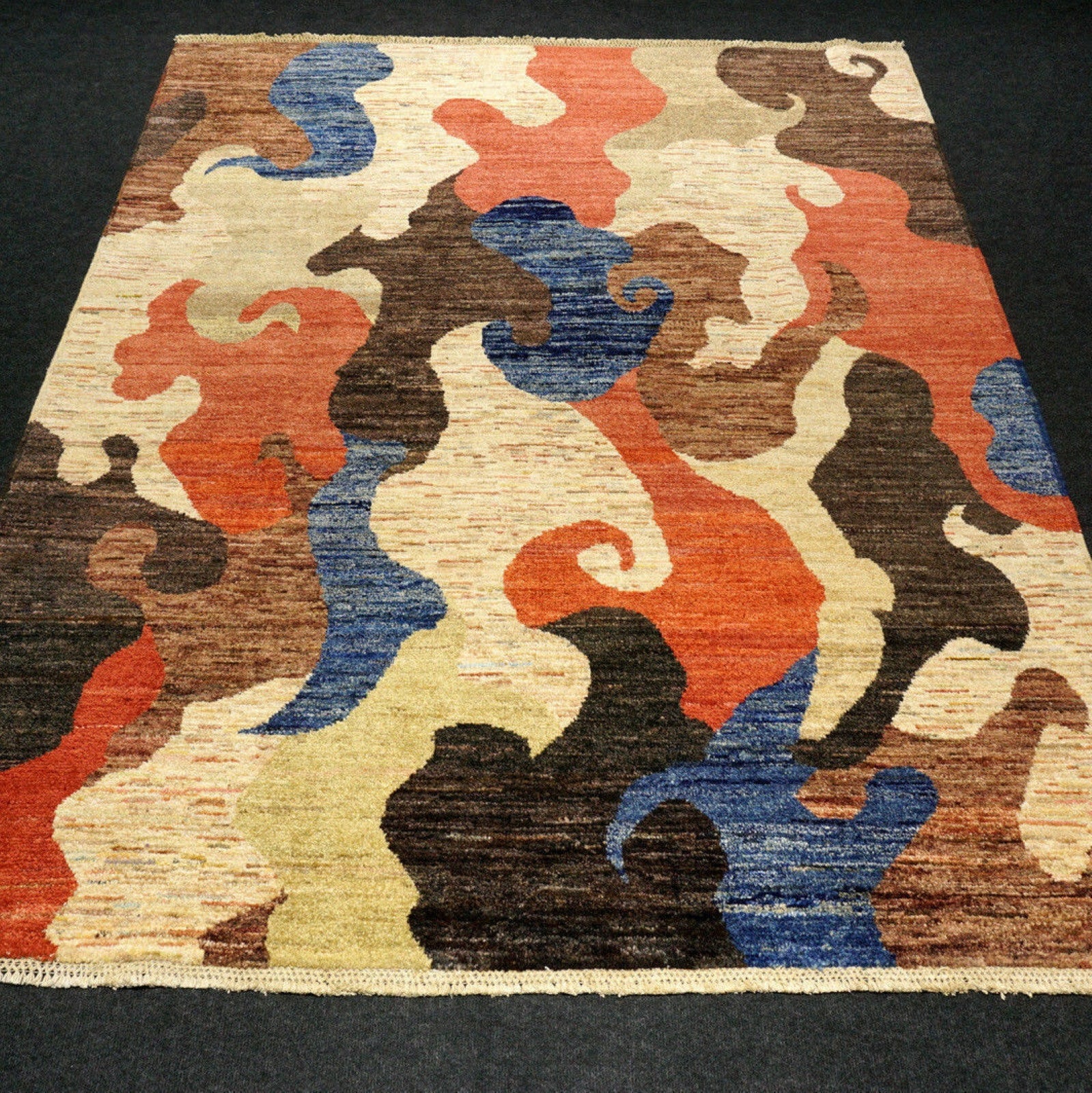 Designer Ziegler 200 x 162 cm Modern Handgeknüpft