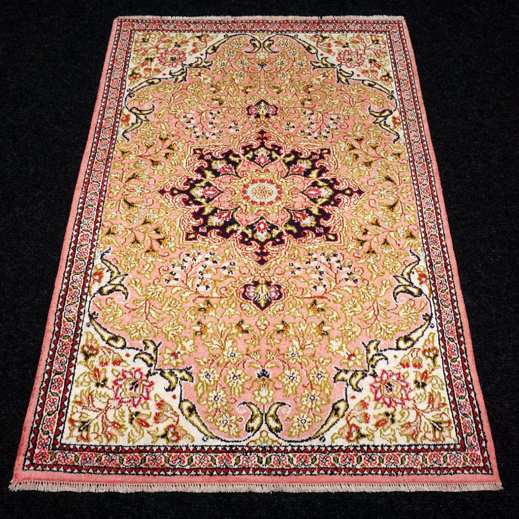 Seidenteppich Ghom 80 x 54 cm Handgeknüpft