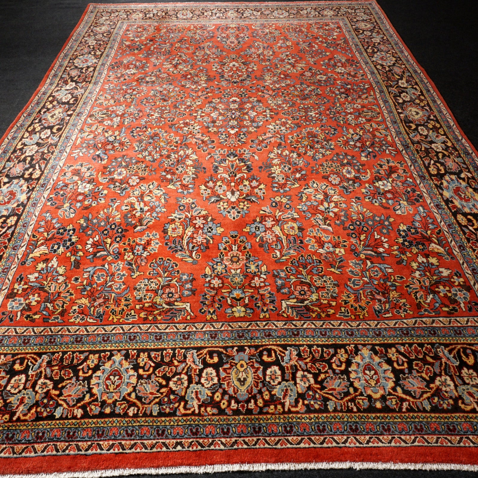Sarough 424 x 260 cm Perserteppich Handgeknüpft