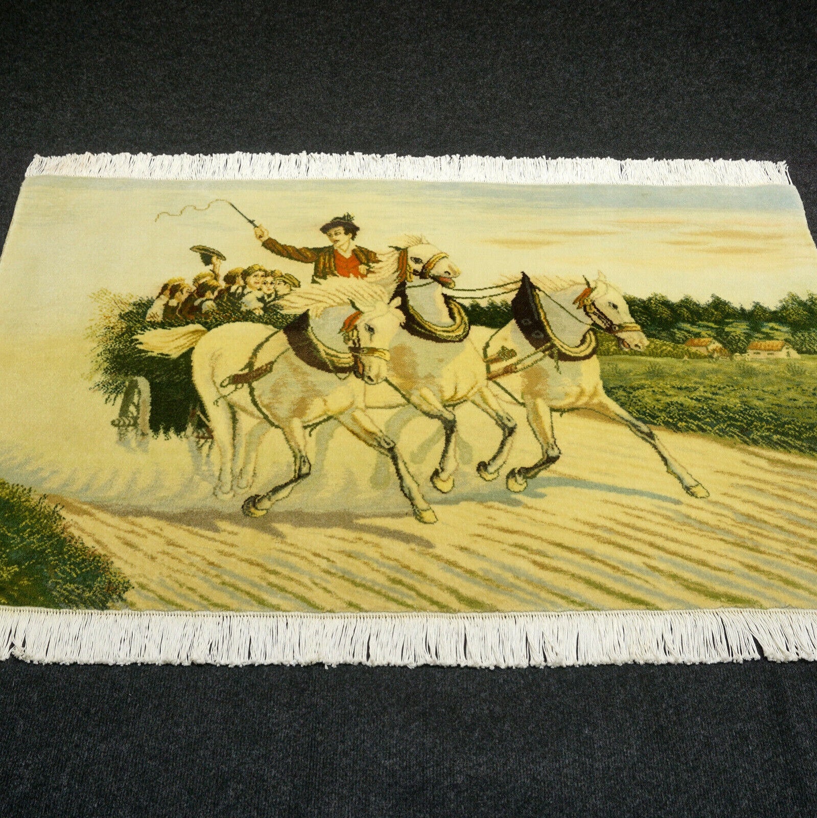 Täbriz Bildteppich "Kutschenfahrt"