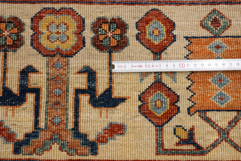 Heriz Serapi Orientteppich - Beige, Rot und Hellblau
