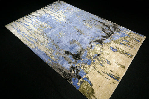 Designer Teppich Seide 255 x 170 cm Handgeknüpft