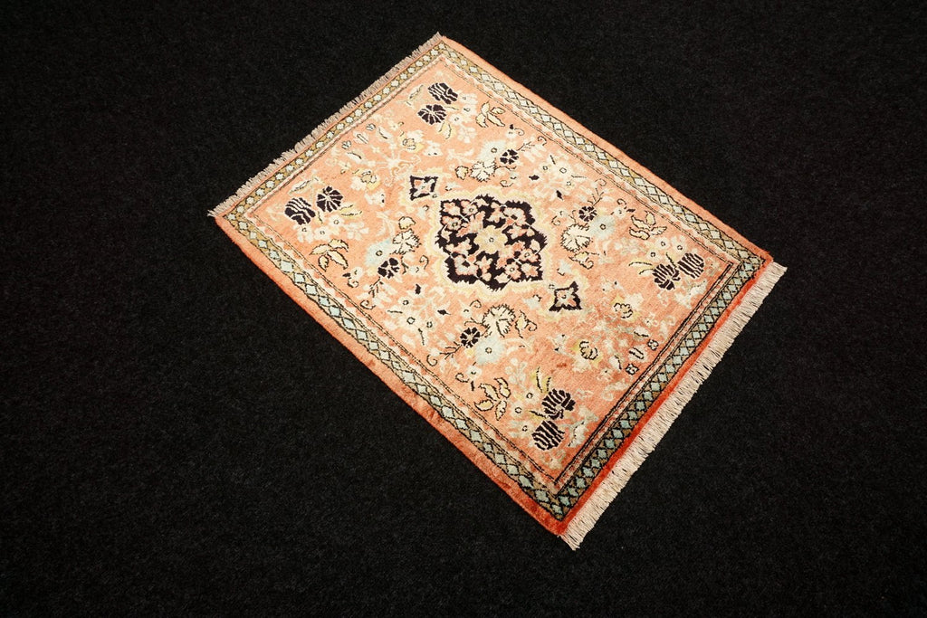 Ghom Seidenteppich 76 x 60 cm Perser Teppich