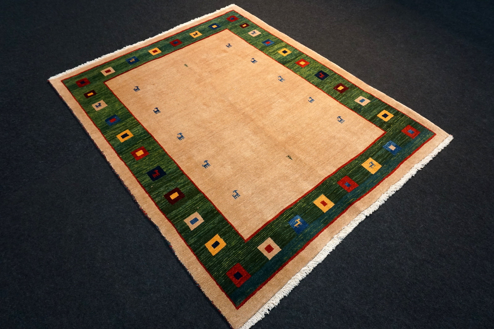 Gabbeh 195 x 155 cm Gabeh Loribaft Orient Teppich