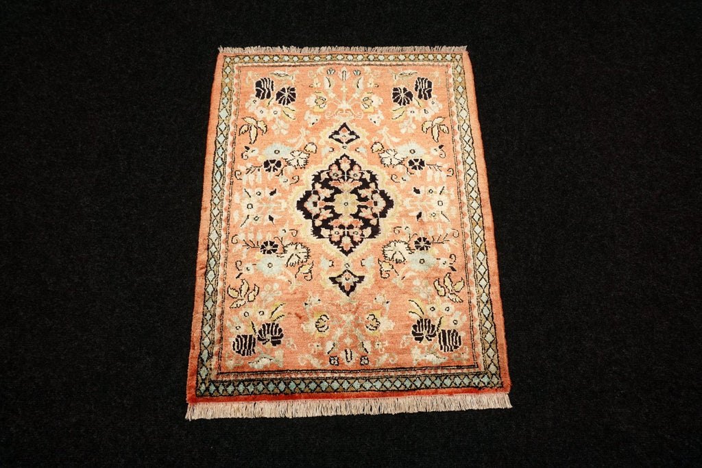 Ghom Seidenteppich 76 x 60 cm Perser Teppich