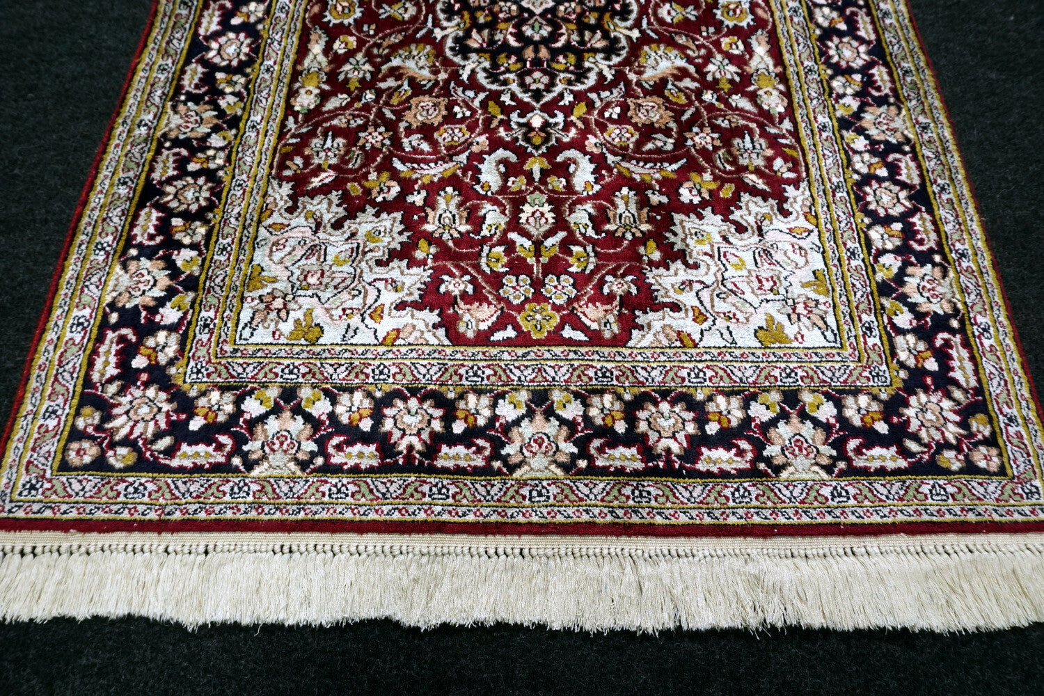 Seidenteppich Kaschmir 99 x 61 cm Ghom