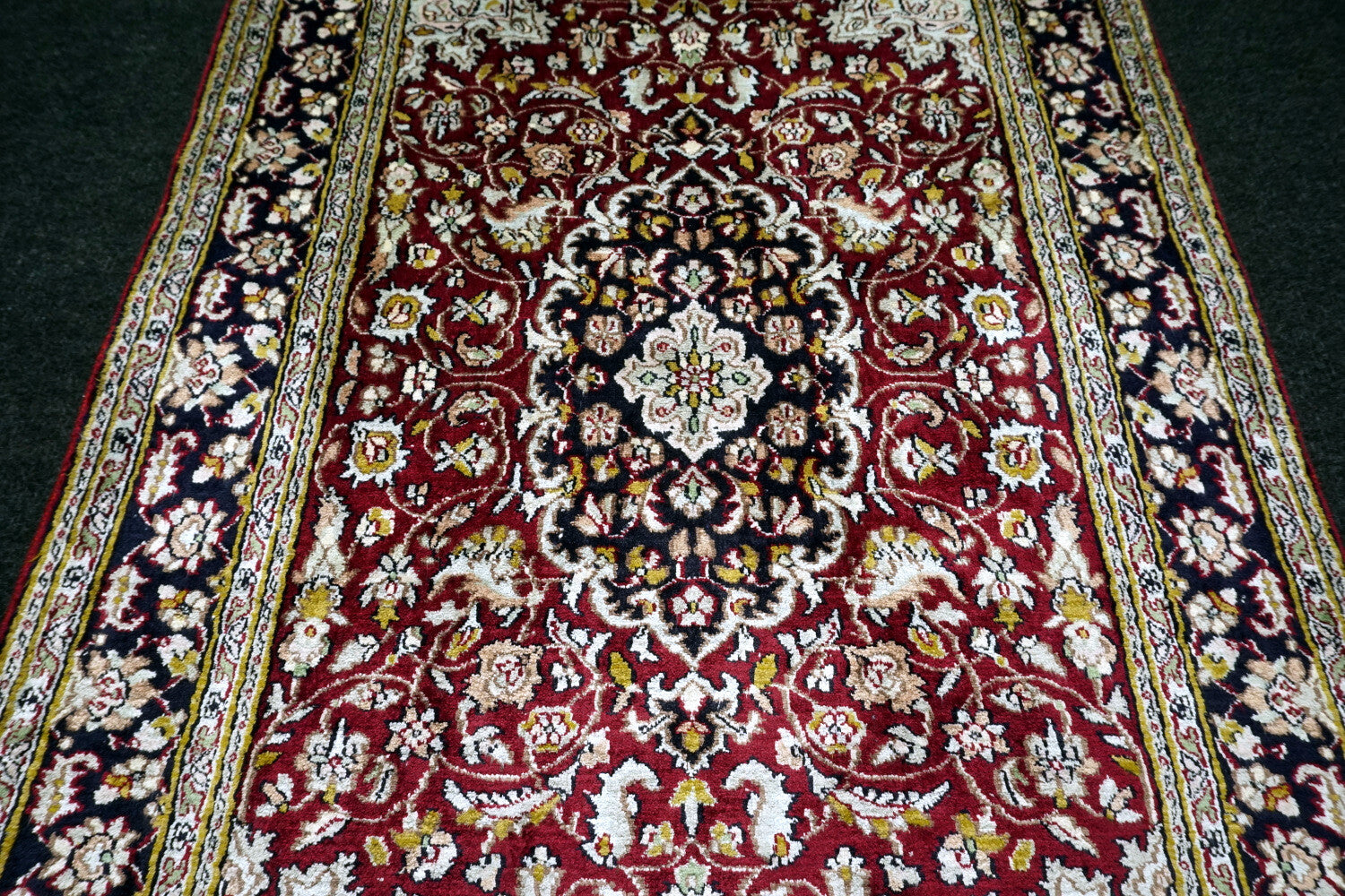 Seidenteppich Kaschmir 99 x 61 cm Ghom