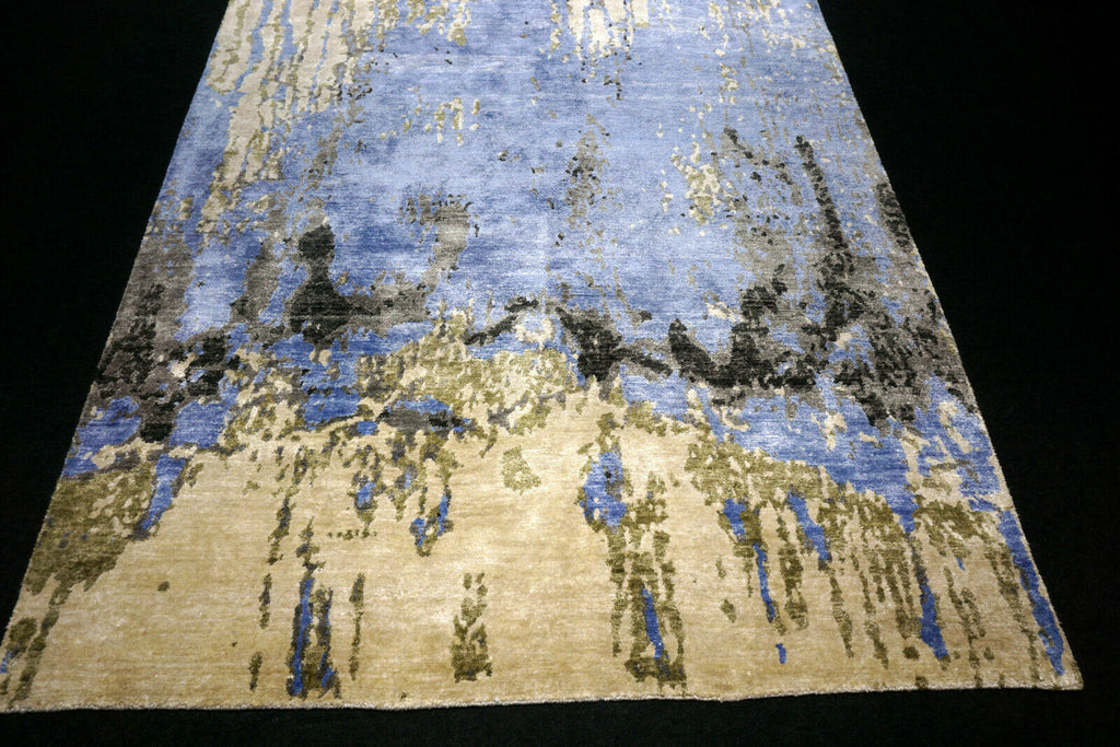 Designer Teppich Seide 255 x 170 cm Handgeknüpft