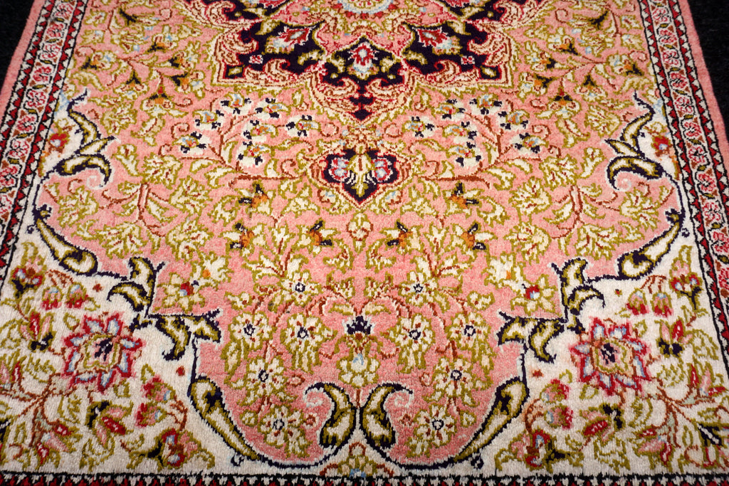 Seidenteppich Ghom 80 x 54 cm Handgeknüpft