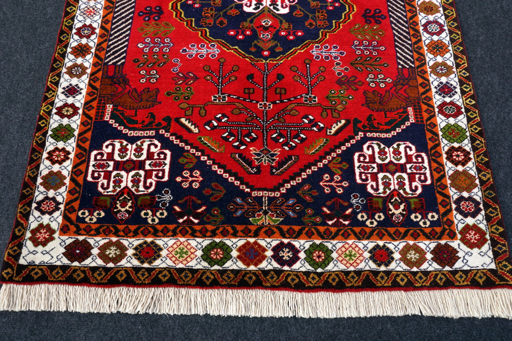 Afschar Schiraz 146 x 100 cm Perserteppich Handgeknüpft