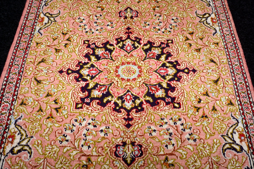 Seidenteppich Ghom 80 x 54 cm Handgeknüpft