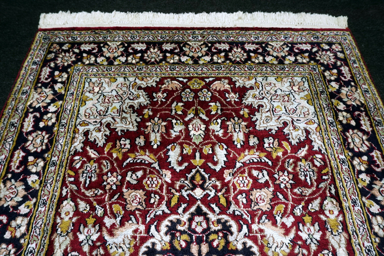Seidenteppich Kaschmir 99 x 61 cm Ghom