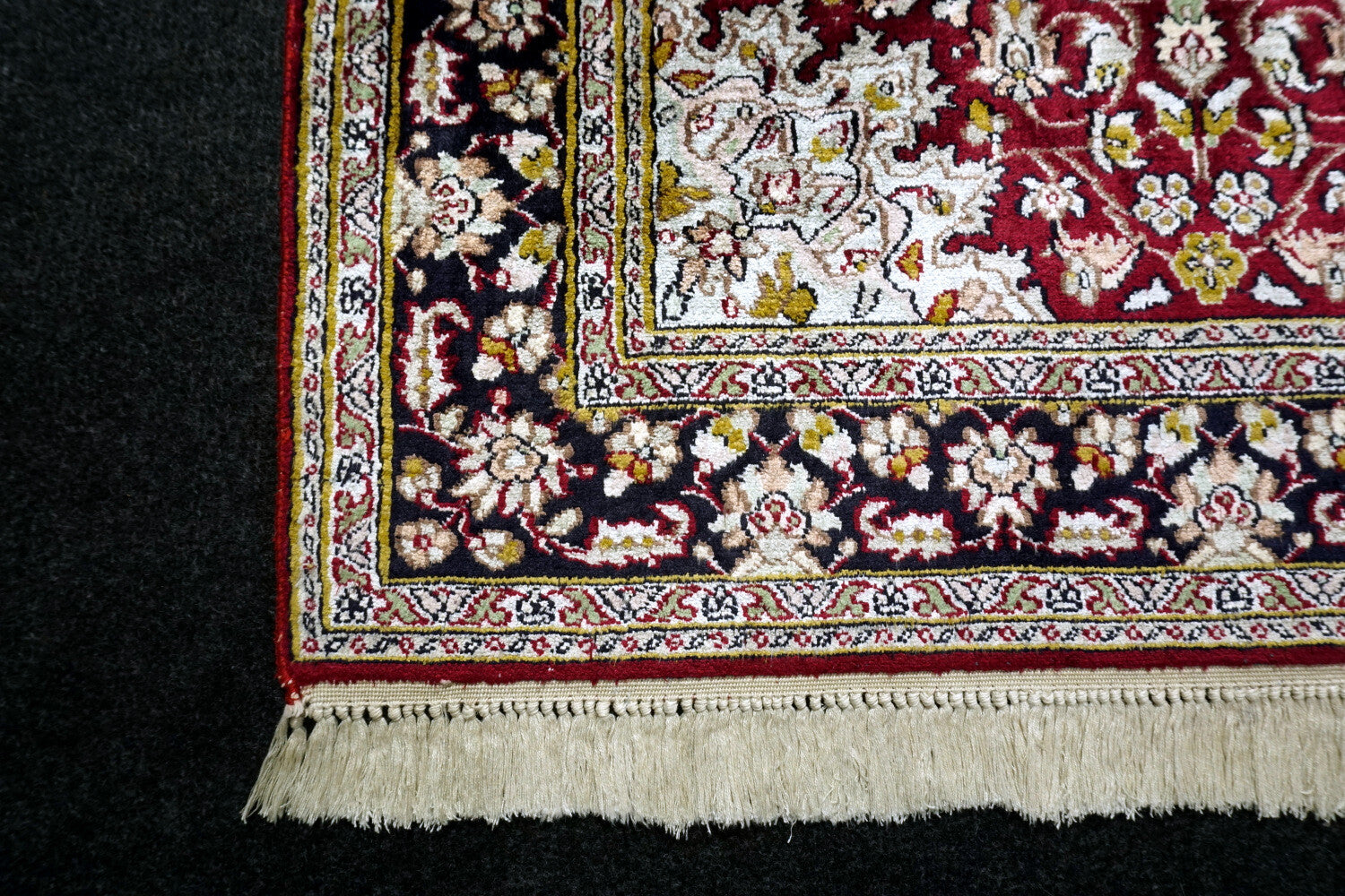 Seidenteppich Kaschmir 99 x 61 cm Ghom