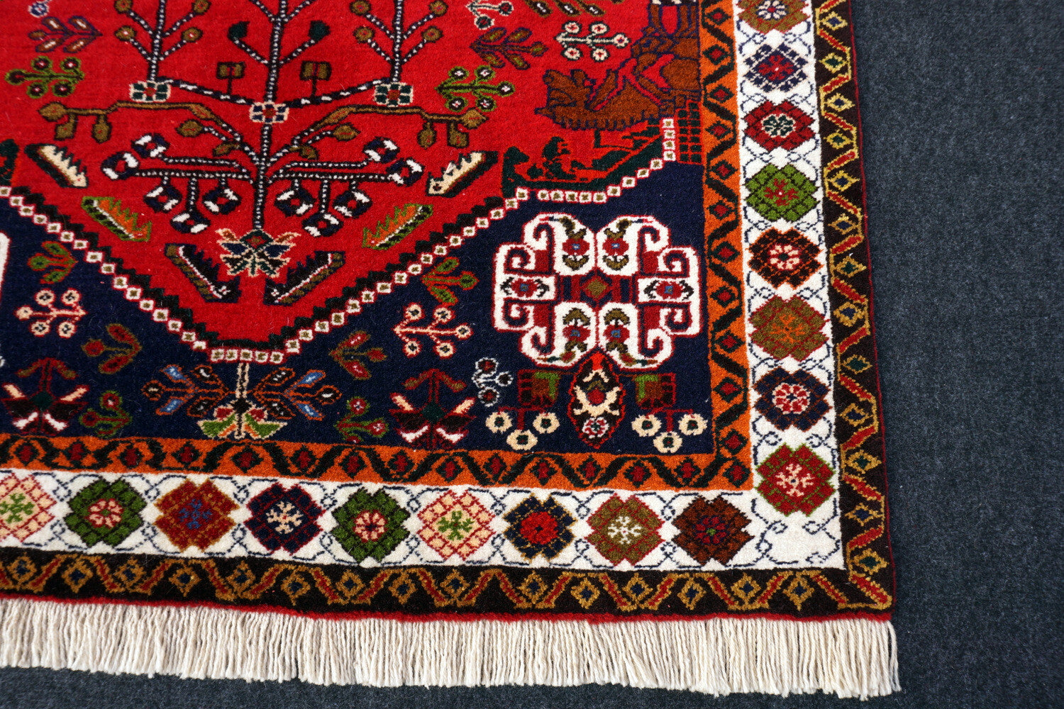 Afschar Schiraz 146 x 100 cm Perserteppich Handgeknüpft