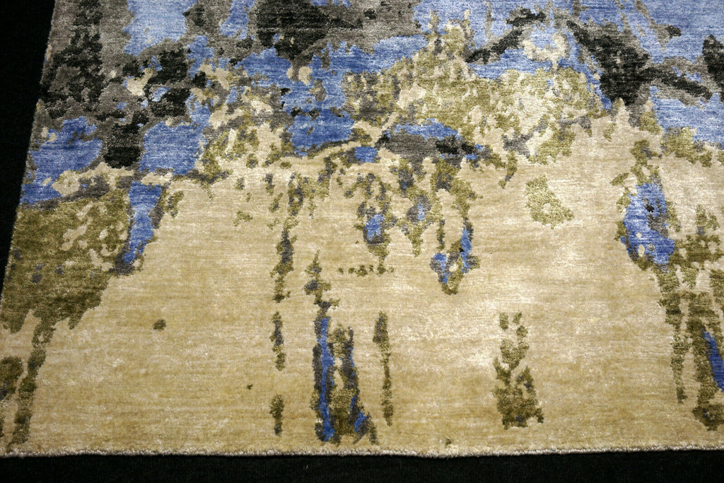 Designer Teppich Seide 255 x 170 cm Handgeknüpft