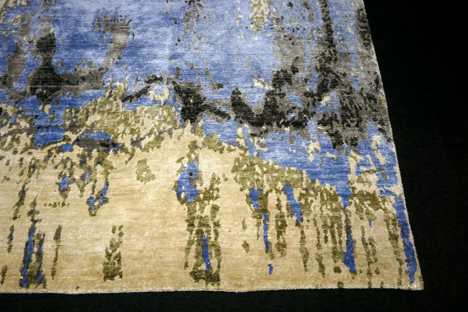 Designer Teppich Seide 255 x 170 cm Handgeknüpft