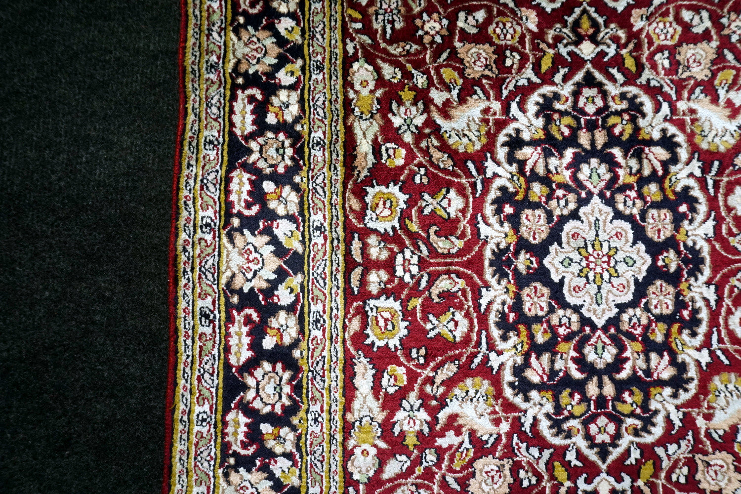 Seidenteppich Kaschmir 99 x 61 cm Ghom