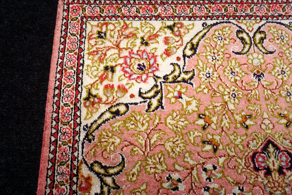 Seidenteppich Ghom 80 x 54 cm Handgeknüpft