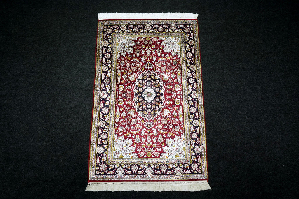 Seidenteppich Kaschmir 99 x 61 cm Ghom