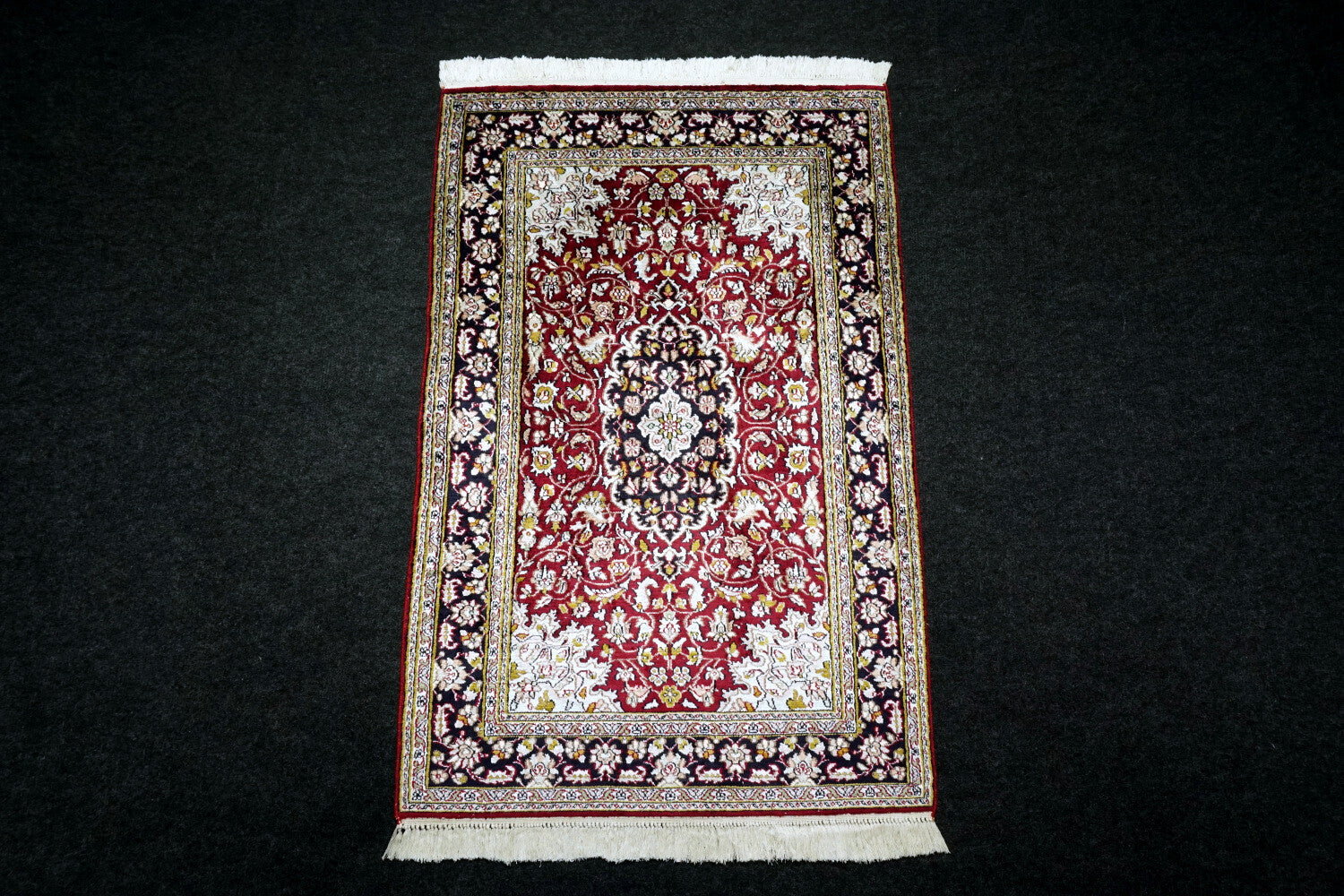 Seidenteppich Kaschmir 99 x 61 cm Ghom
