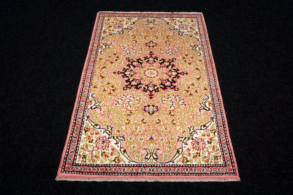 Seidenteppich Ghom 80 x 54 cm Handgeknüpft