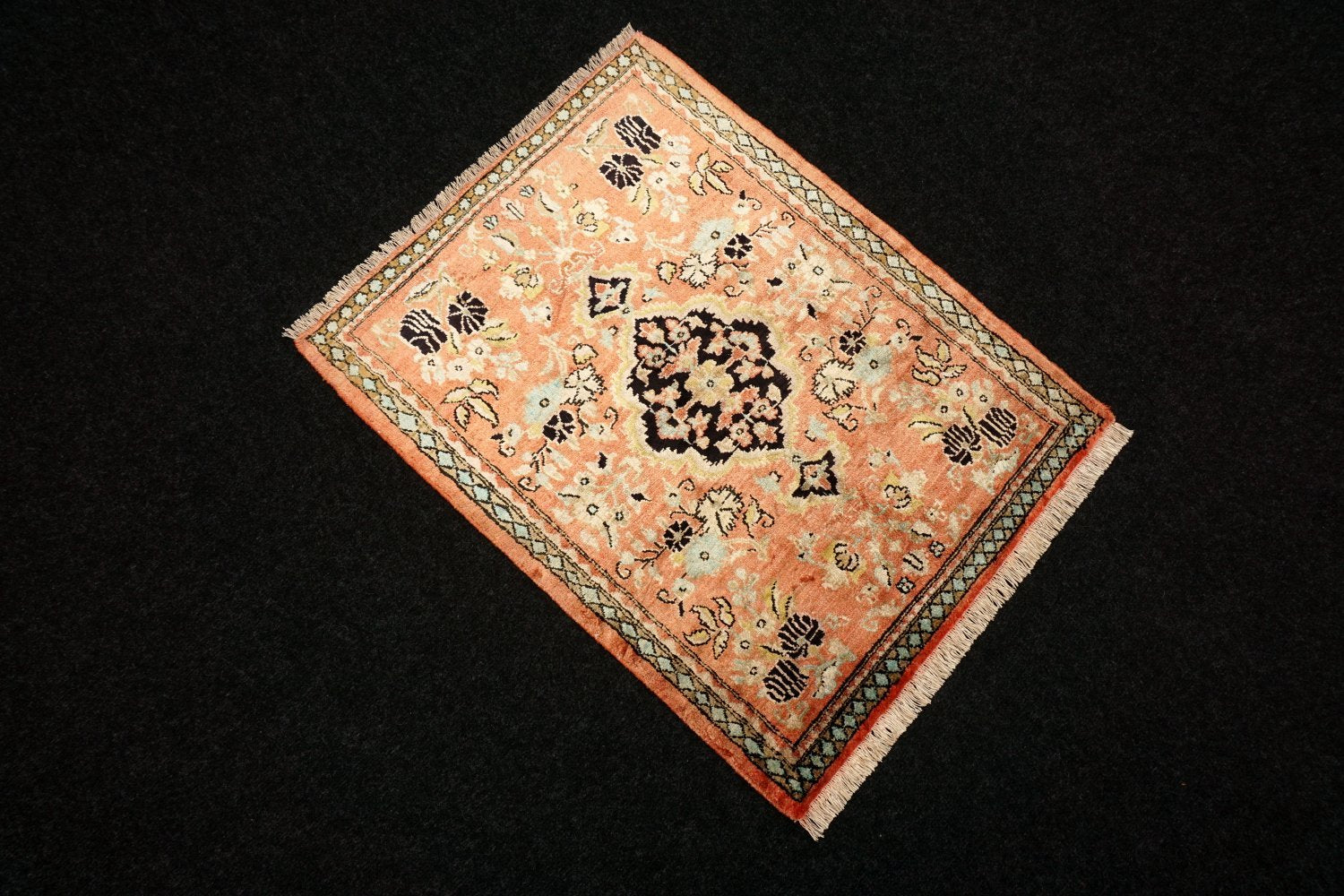 Ghom Seidenteppich 76 x 60 cm Perser Teppich