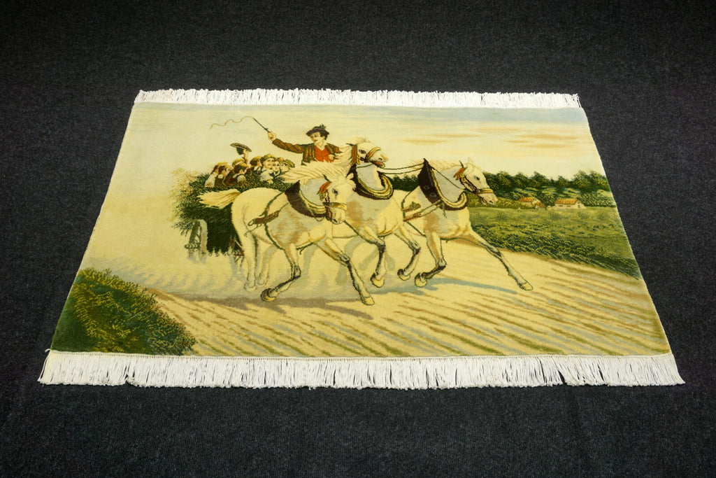 Täbriz Bildteppich "Kutschenfahrt"