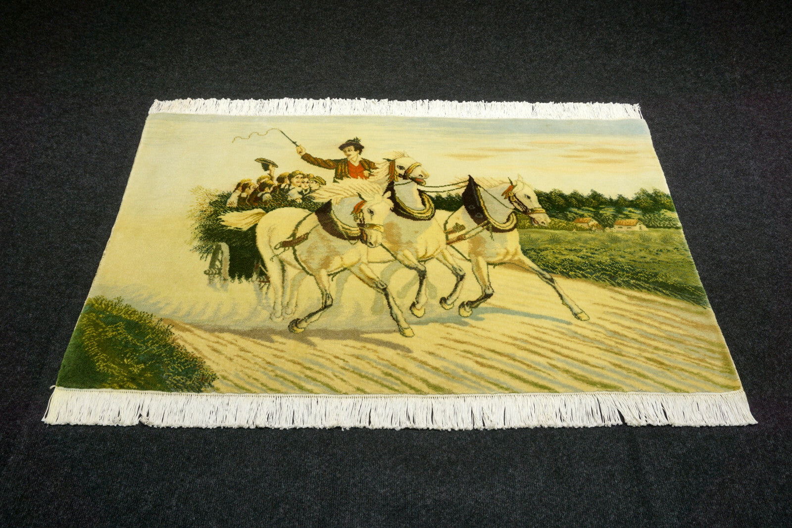 Täbriz Bildteppich "Kutschenfahrt"