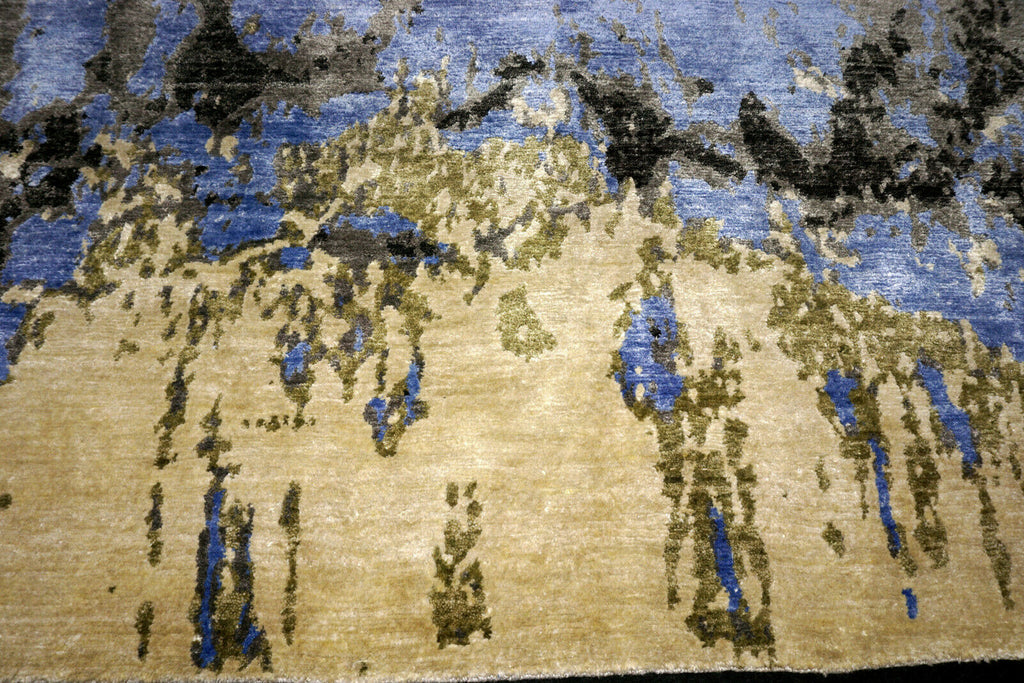 Designer Teppich Seide 255 x 170 cm Handgeknüpft