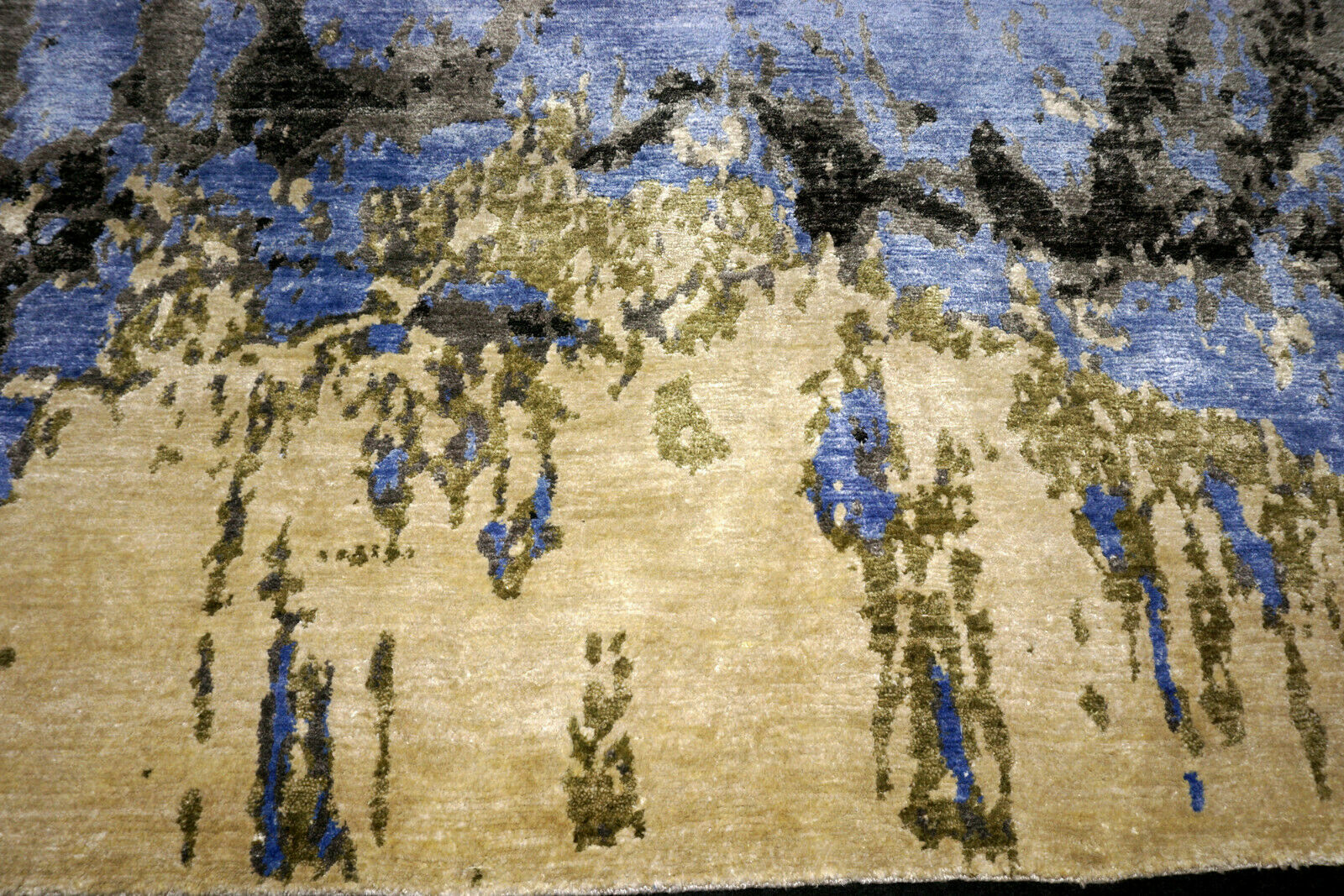 Designer Teppich Seide 255 x 170 cm Handgeknüpft