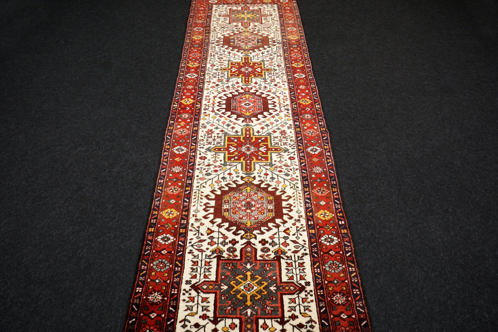 Heriz Gharadje Läufer 315 x 97 cm Perserteppich