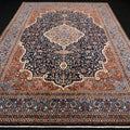 China Kerman Orient Teppich 344 x 245 cm Dunkelblau