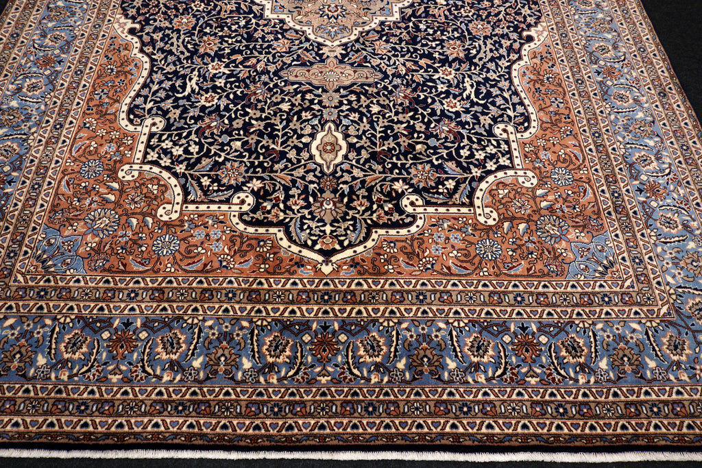 China Kerman Orient Teppich 344 x 245 cm Dunkelblau