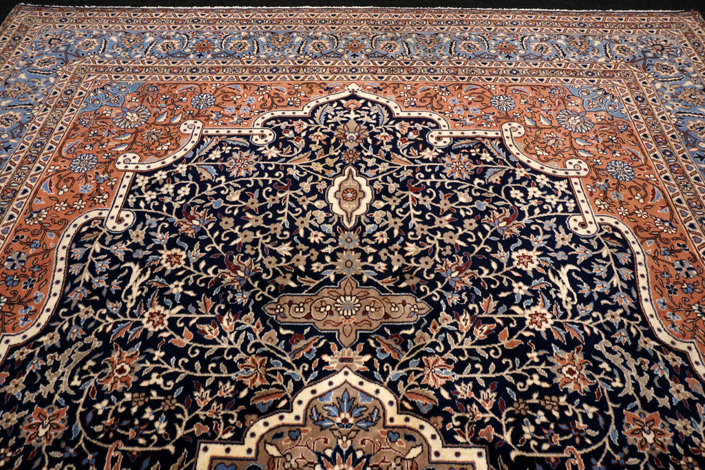 China Kerman Orient Teppich 344 x 245 cm Dunkelblau