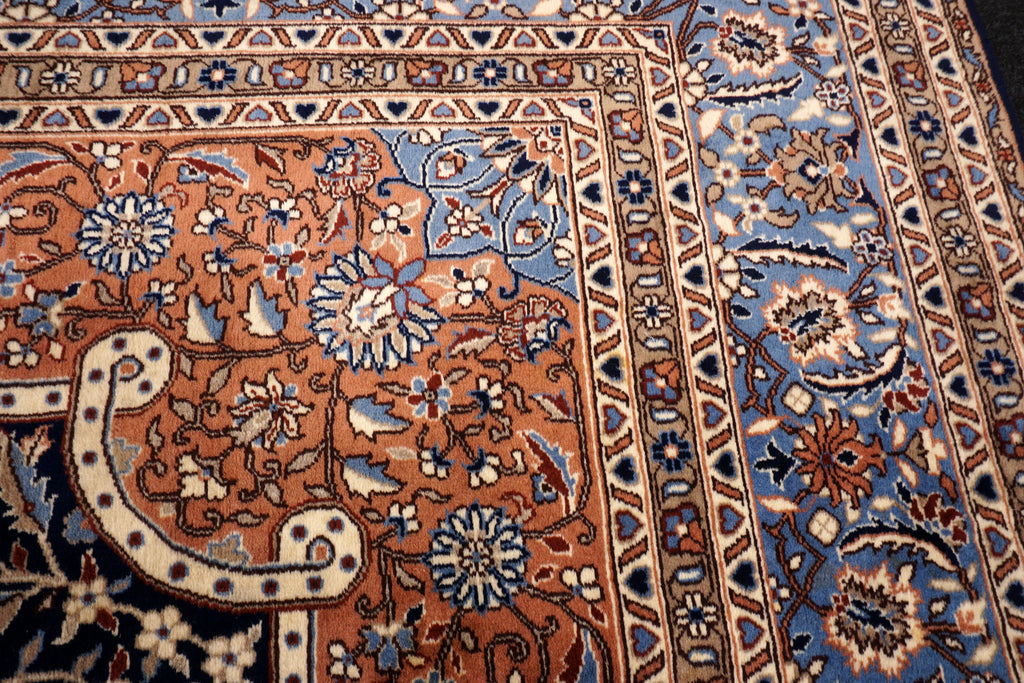China Kerman Orient Teppich 344 x 245 cm Dunkelblau