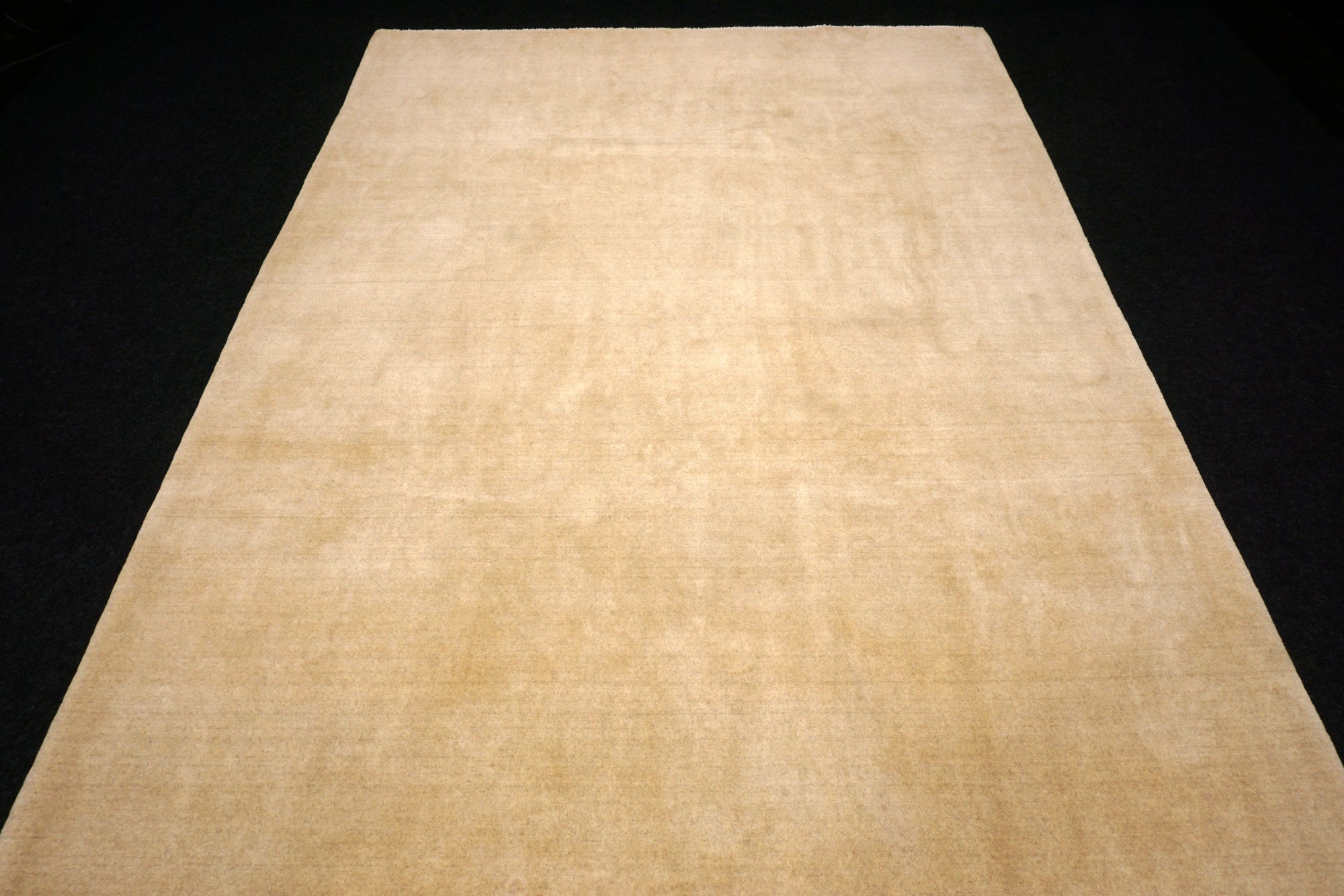 Gabbeh Uni Einfarbig 297 x 210 cm Beige Handgeknüpft