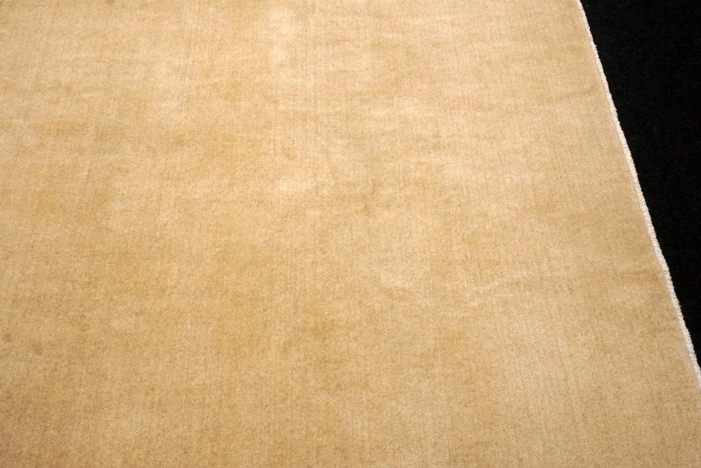 Gabbeh Uni Einfarbig 297 x 210 cm Beige Handgeknüpft