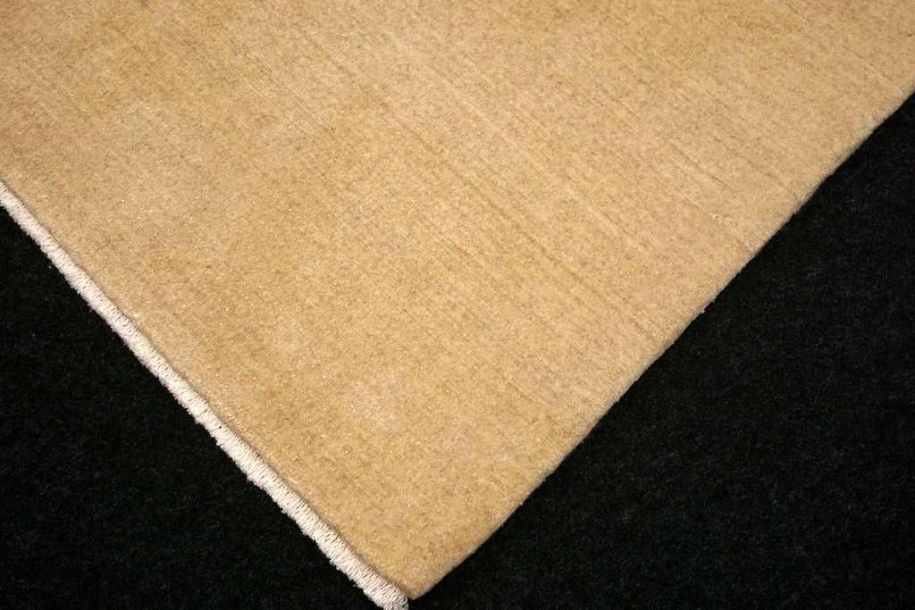 Gabbeh Uni Einfarbig 297 x 210 cm Beige Handgeknüpft