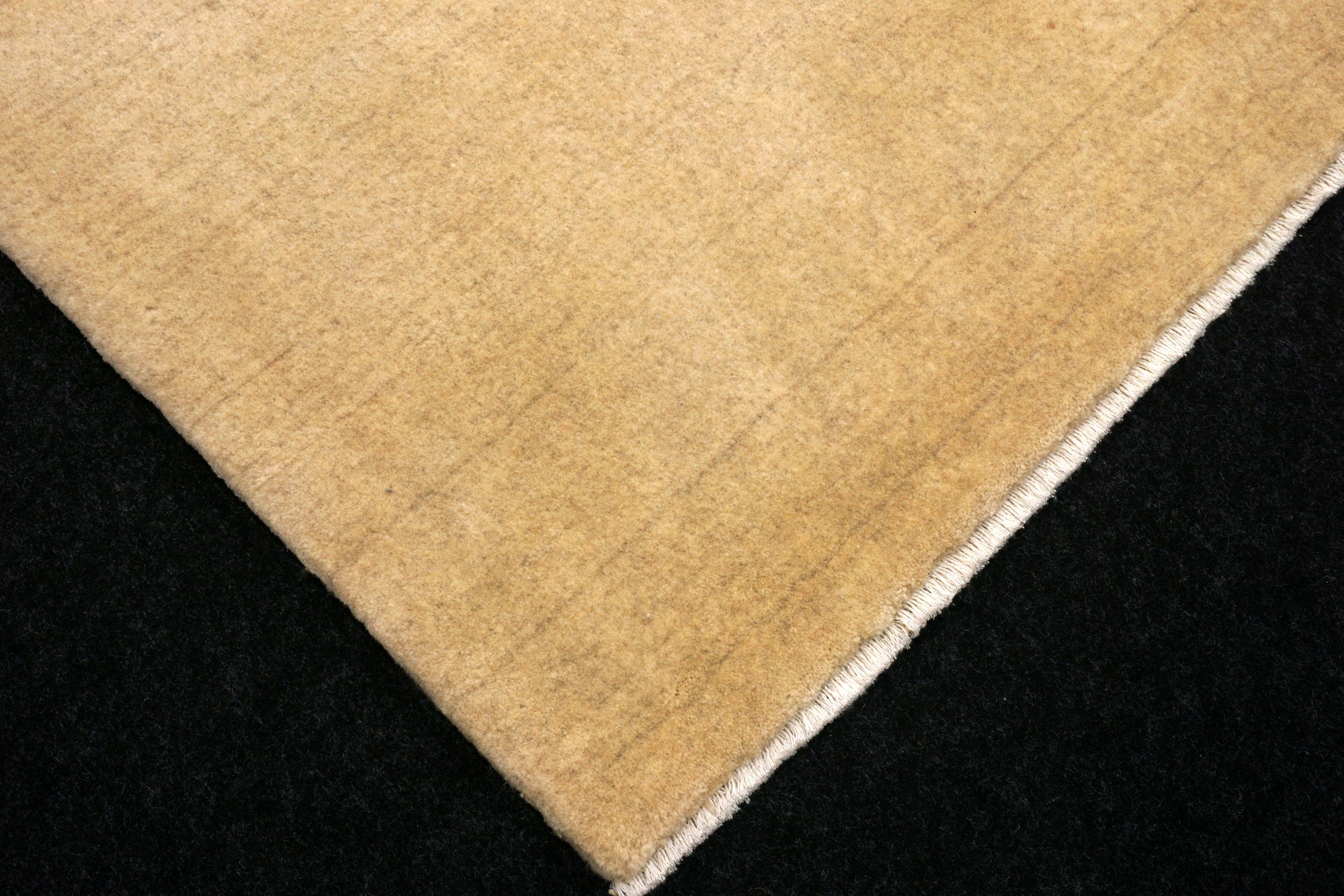 Gabbeh Uni Einfarbig 297 x 210 cm Beige Handgeknüpft