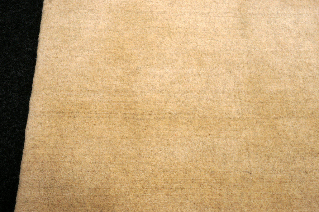 Gabbeh Uni Einfarbig 297 x 210 cm Beige Handgeknüpft