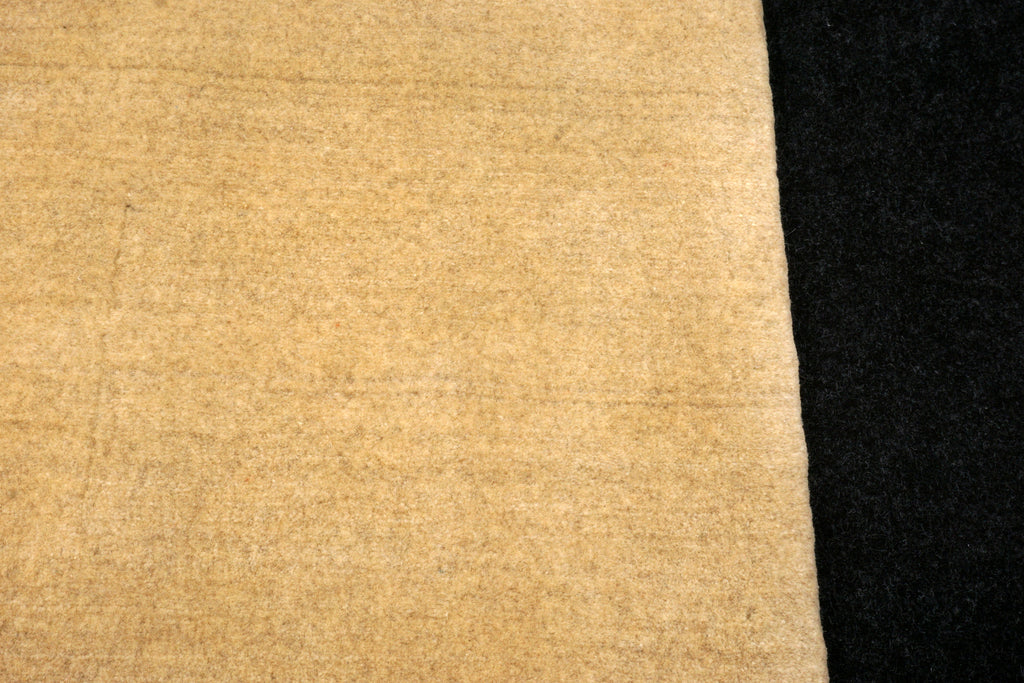 Gabbeh Uni Einfarbig 297 x 210 cm Beige Handgeknüpft