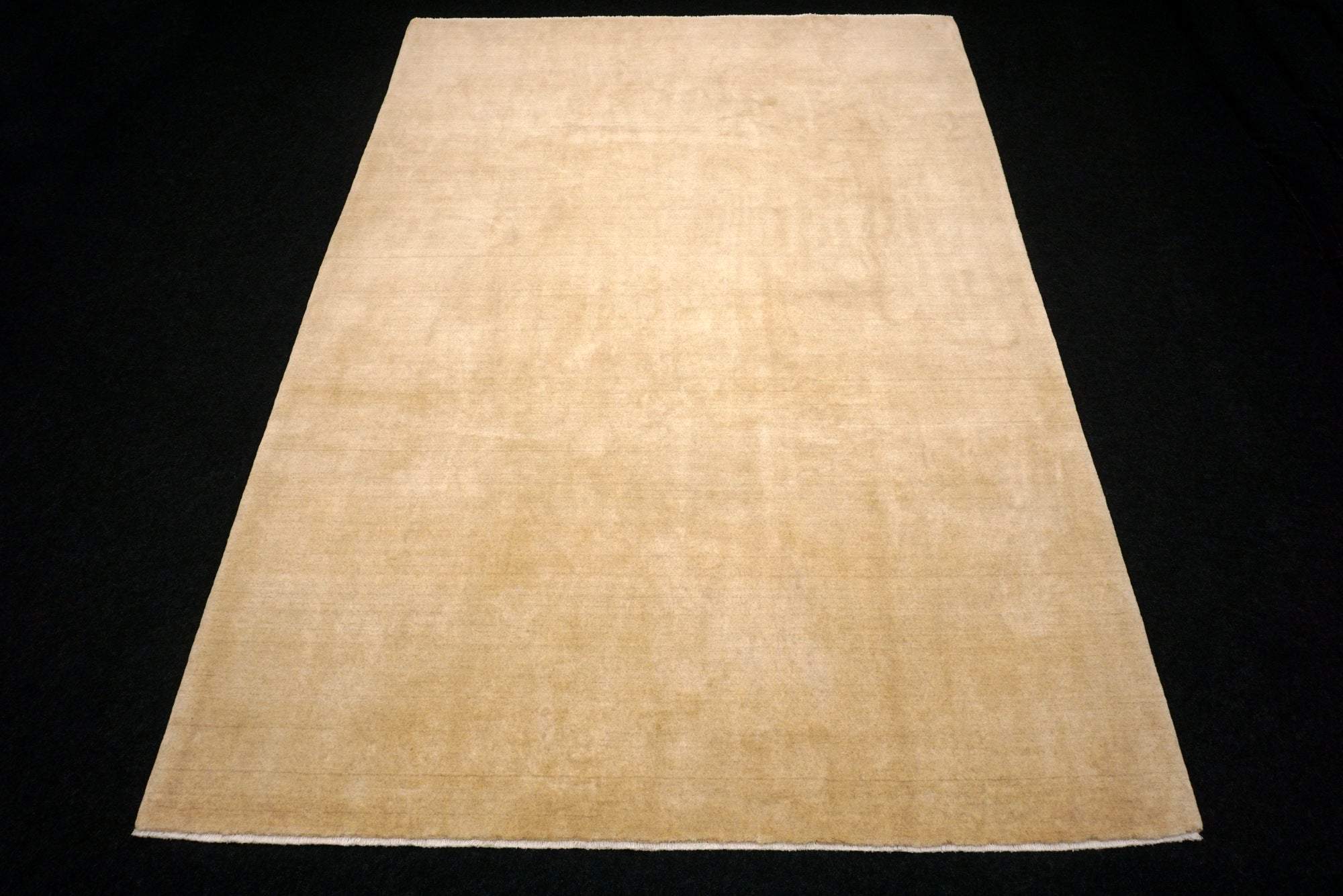 Gabbeh Uni Einfarbig 297 x 210 cm Beige Handgeknüpft
